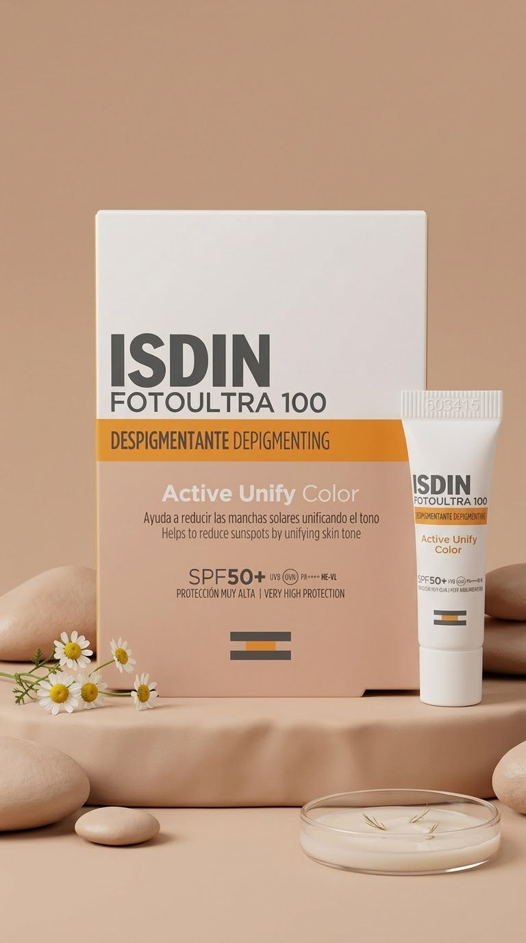 ISDIN FOTOULTRA 100 Active Unify Color Caja Con 12 tubos De 2ml.