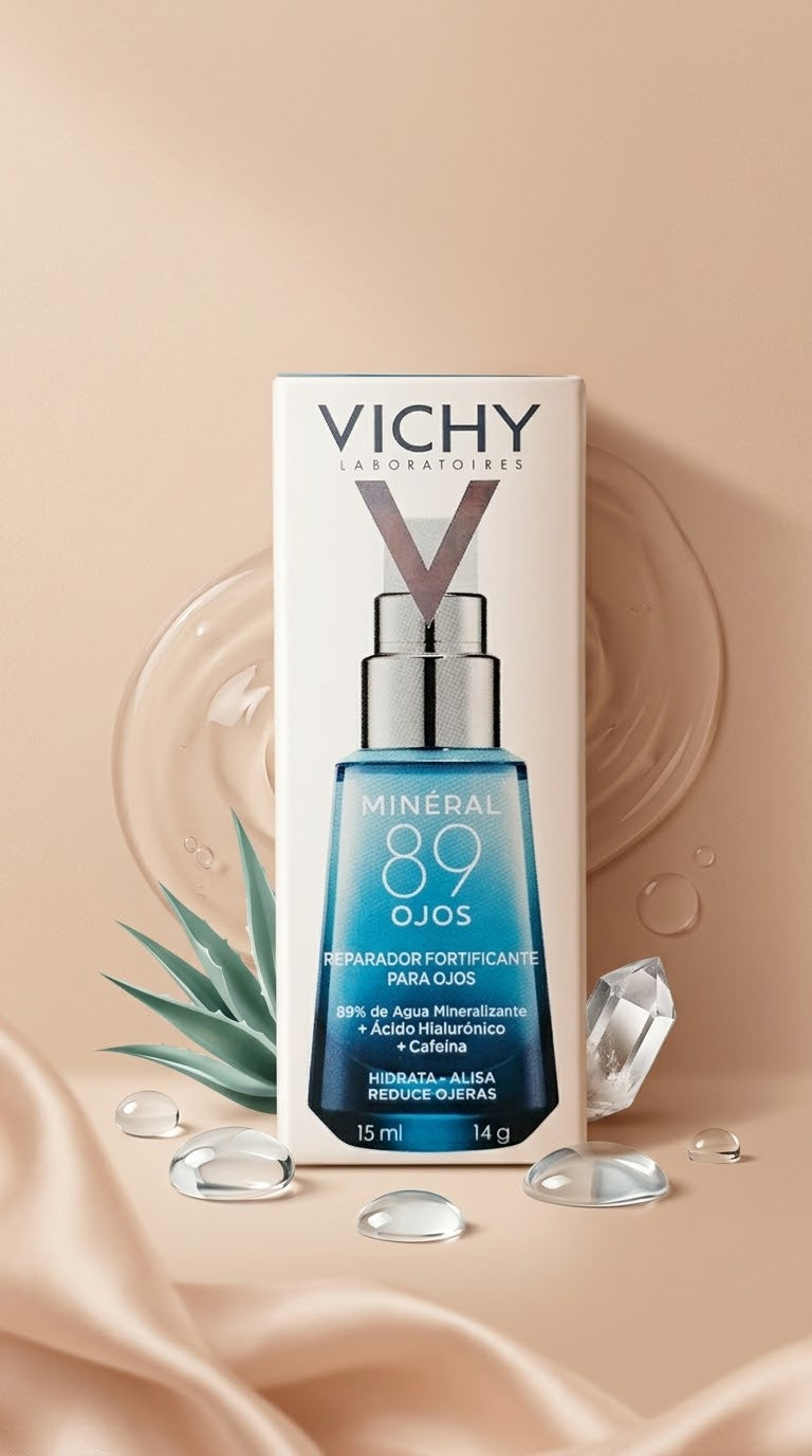 Vichy Minéral 89 Reparador Fortificante Para Ojos 15ml.