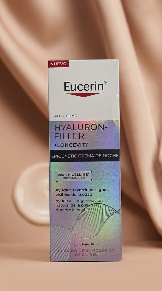 Eucerin Crema Epigenetic de Noche Hyaluron Longevity 50 ml