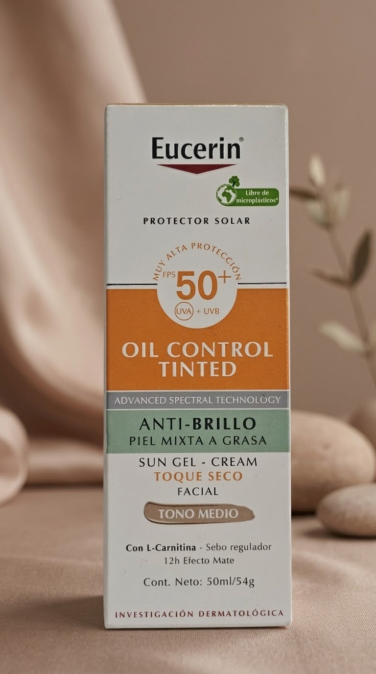 Eucerin Oil Control Tinted Tono Medio 50ml
