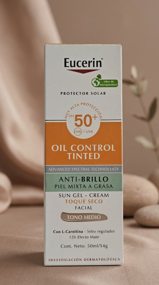 Eucerin Oil Control Tinted Tono Medio 50ml