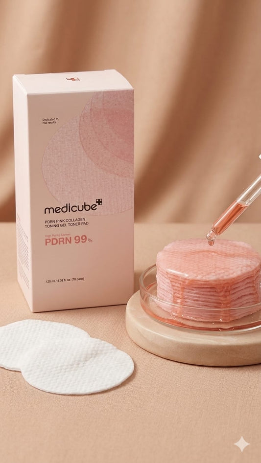 Medicube PDRN Pink Collagen Toning Gel Toner Pad