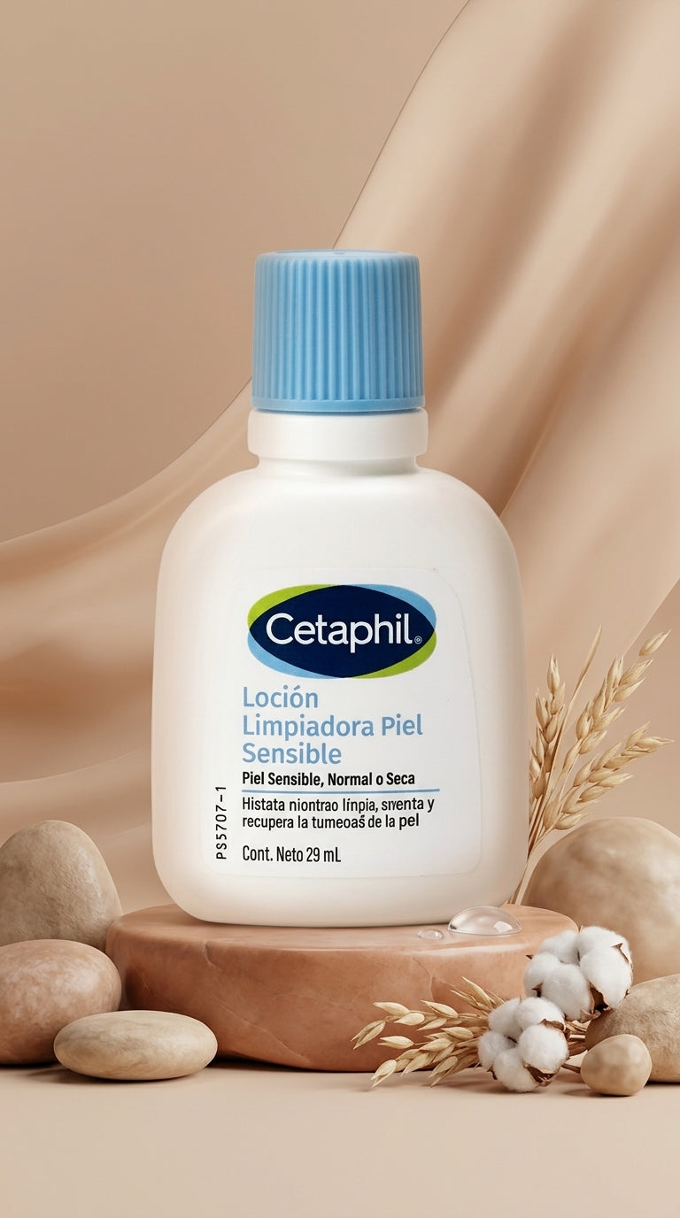 Cetaphil Loción Limpiadora Piel Sencible 29ml.