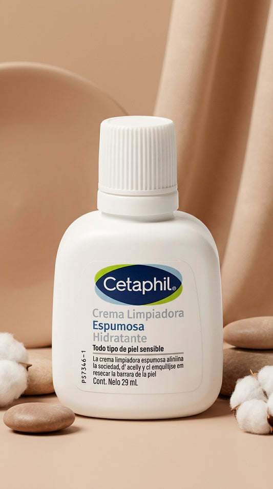 Cetaphil Crema Limpiadora Espumosa Hidratante 29ml.